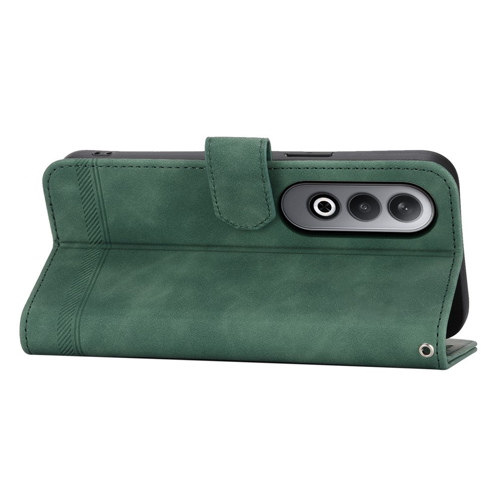 DIERFENG DF-03 For Oppo K12 / OnePlus Nord CE4 5G Wallet Case Anti-Drop Leather Phone Cover - Green