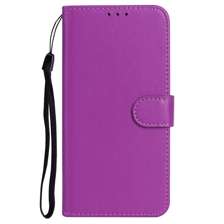 For Google Pixel 8a Case Wallet Style Flip Leather Phone Cover Card Holder - Purple