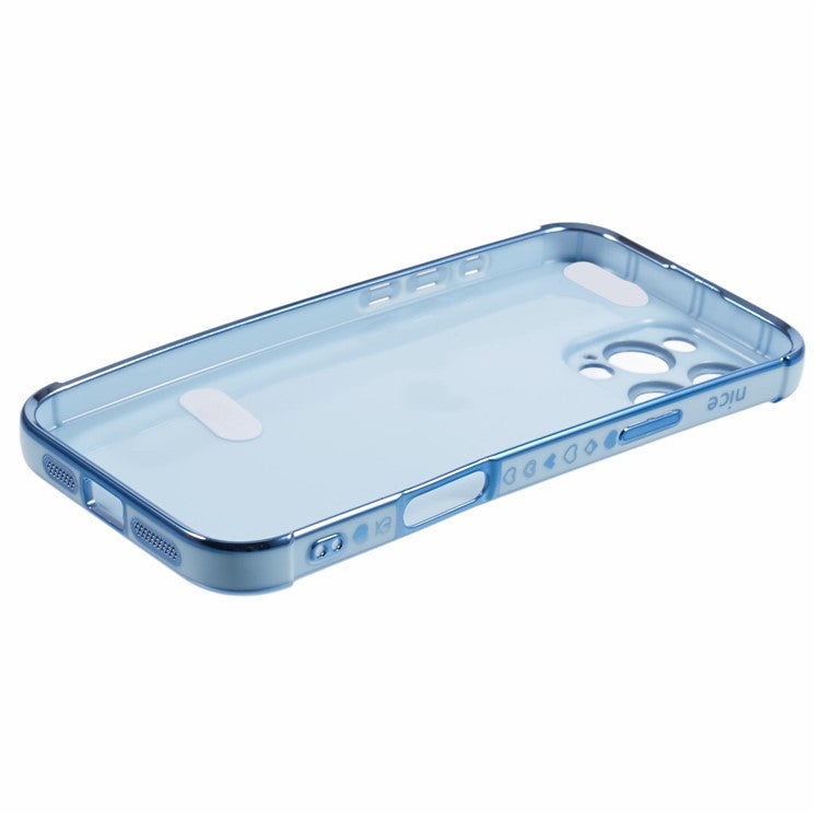 For iPhone 16 Pro Case Wristband Kickstand Love Heart TPU Phone Cover Finger Holder - Blue