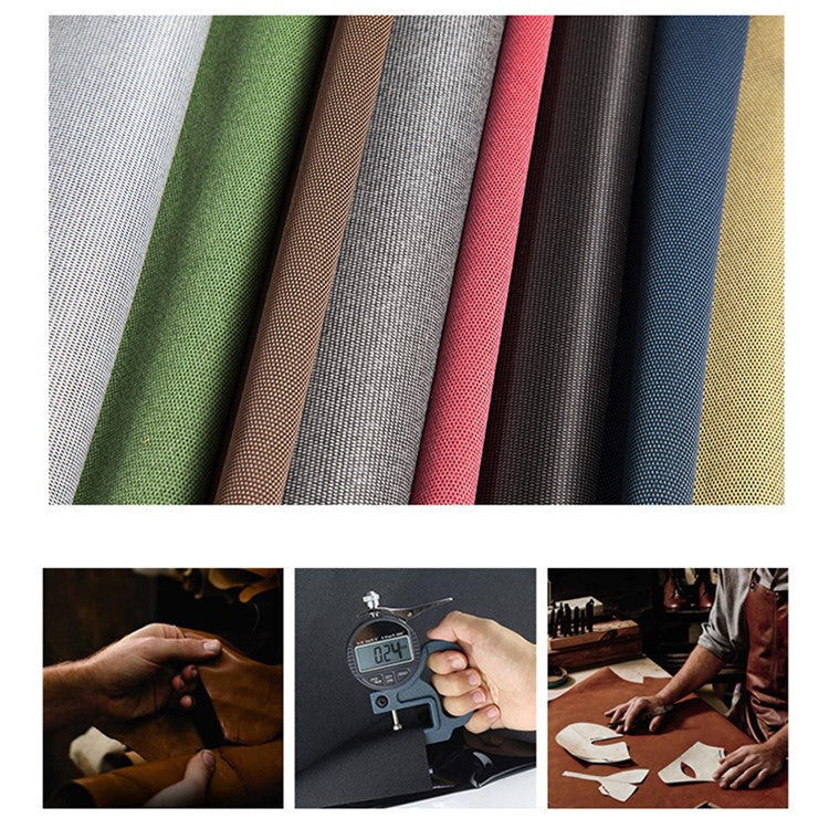 For iPhone 16 Pro Case Dual Card Slots Cloth Texture Hard PC Phone Cover - Brown