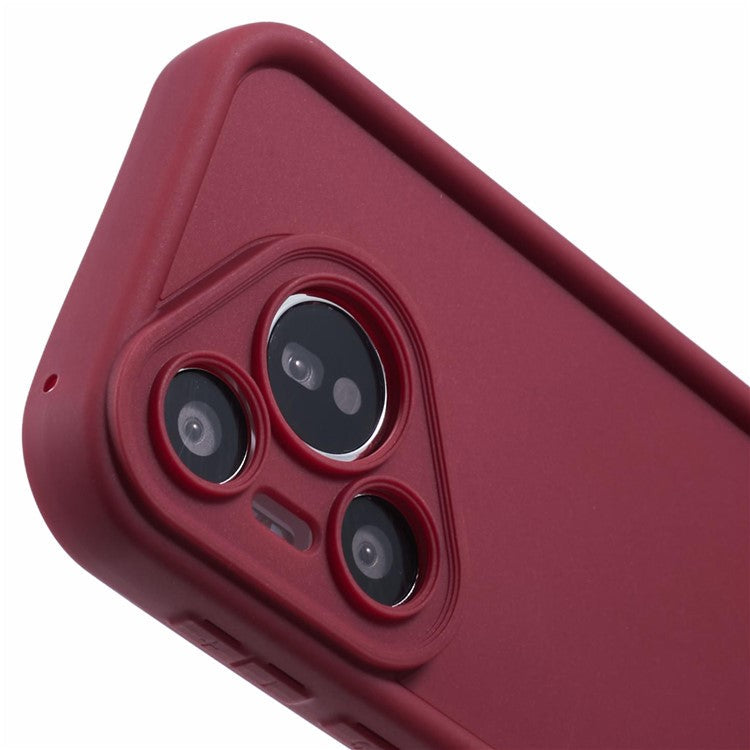 For Huawei Pura 70 Phone Case Thickened Anti-Scratch TPU Phone Cover - Red