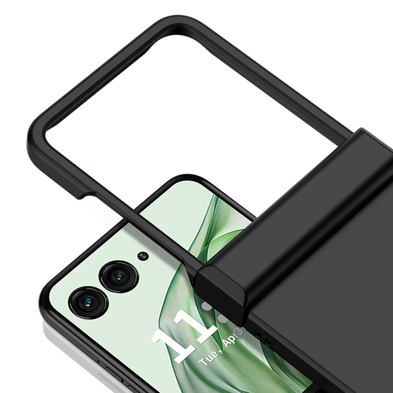 For Motorola Razr 50 Ultra 5G Case Hinge Protection Skin-Touch PC Phone Cover - Pink