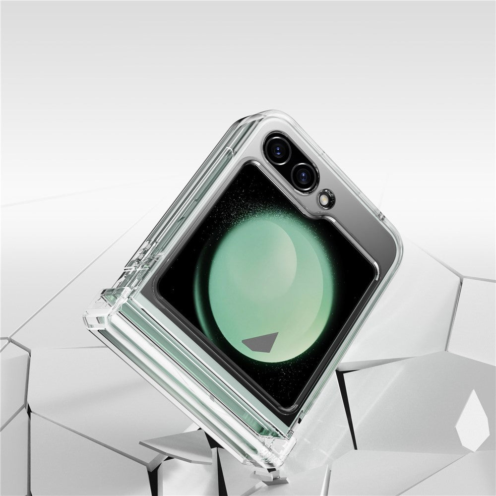 For Samsung Galaxy Z Flip7 FE 5G / Z Flip6 5G Magnetic Clear Case TPU+PC Airbag Protective Phone Cover