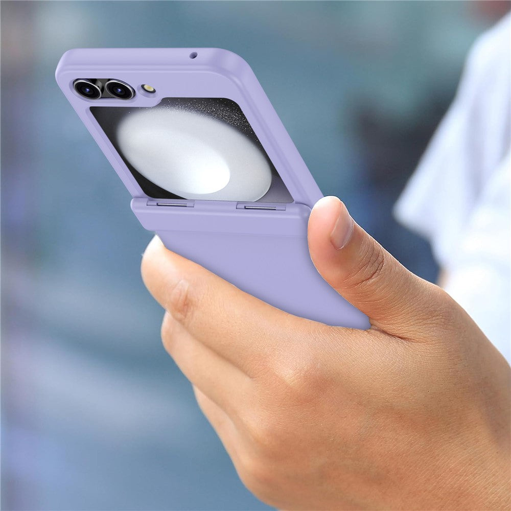 For Samsung Galaxy Z Flip7 FE 5G / Z Flip6 5G Case Hinge Protection TPU+PC Phone Cover - Light Purple