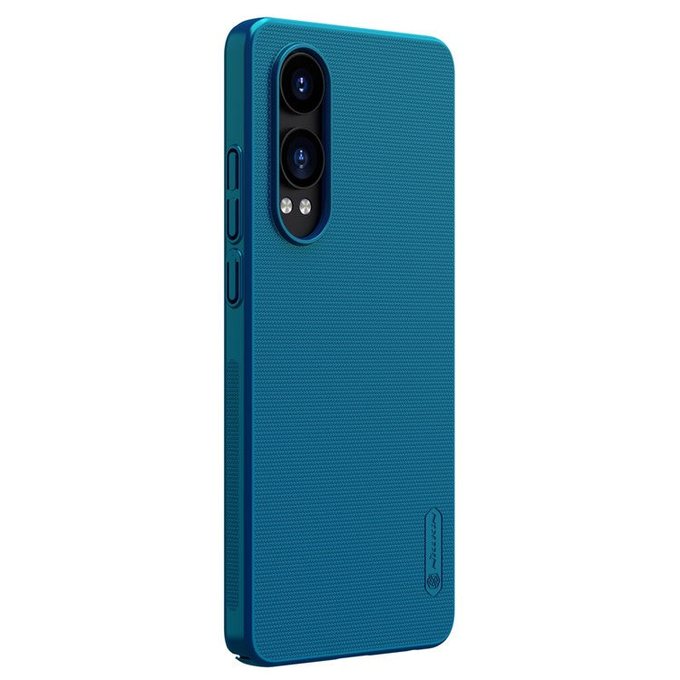 NILLKIN Frosted Shield Phone Case for OnePlus Nord CE4 Lite 5G / Oppo K12x 5G (China) Hard PC Back Cover - Blue