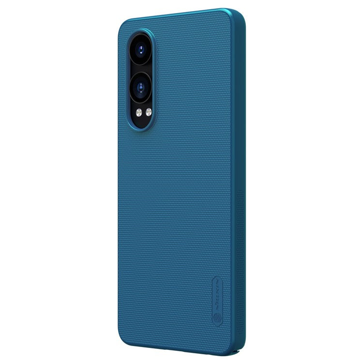 NILLKIN Frosted Shield Phone Case for OnePlus Nord CE4 Lite 5G / Oppo K12x 5G (China) Hard PC Back Cover - Blue