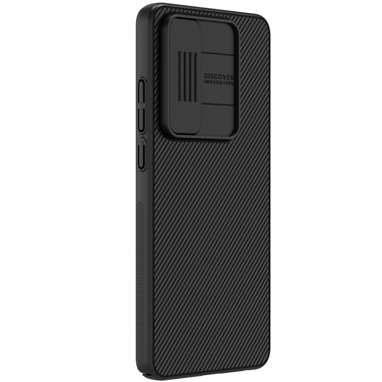 NILLKIN Camshield for OnePlus Nord CE4 Lite 5G / Oppo K12x 5G (China) Case with Slide Camera Lid PC Phone Cover - Black