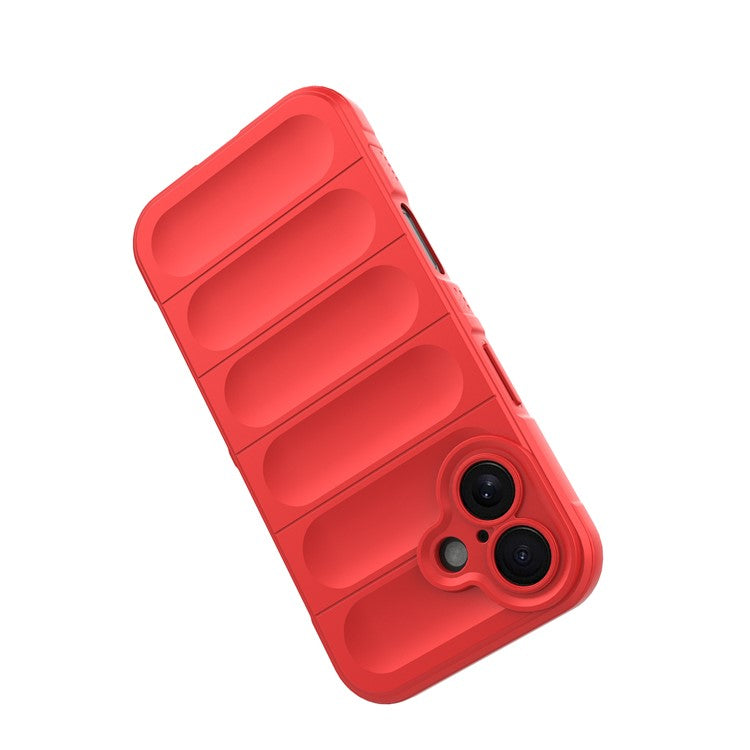 For iPhone 16 Plus Case Rugged TPU Shockproof Mobile Phone Cover - Red