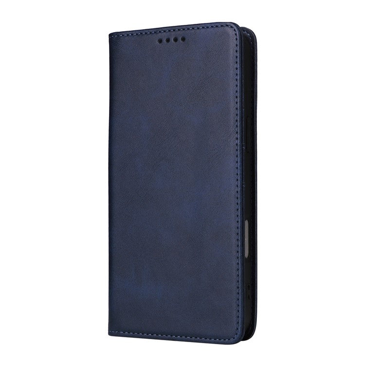 For iPhone 16 Plus Case Leather Phone Cover with RFID Blocking Wallet - Blue