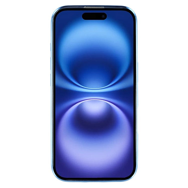 KADEM For iPhone 16 Plus Case TPU Phone Cover Glitter Gradient Ring Kickstand Function - Blue