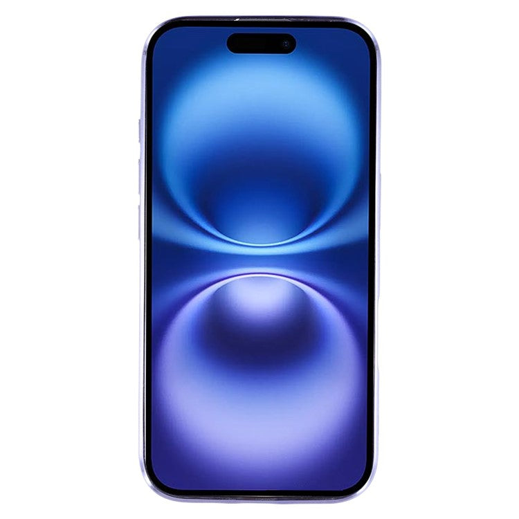 KADEM For iPhone 16 Case TPU Ring Holder Phone Cover Gradient Shockproof - Purple