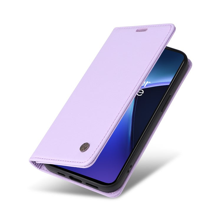 YIKATU YK-001 For OnePlus Nord CE4 Lite 5G / Oppo K12x 5G (China) Case Leather Phone Cover Magnetic Closure Bookstyle Stand - Light Purple