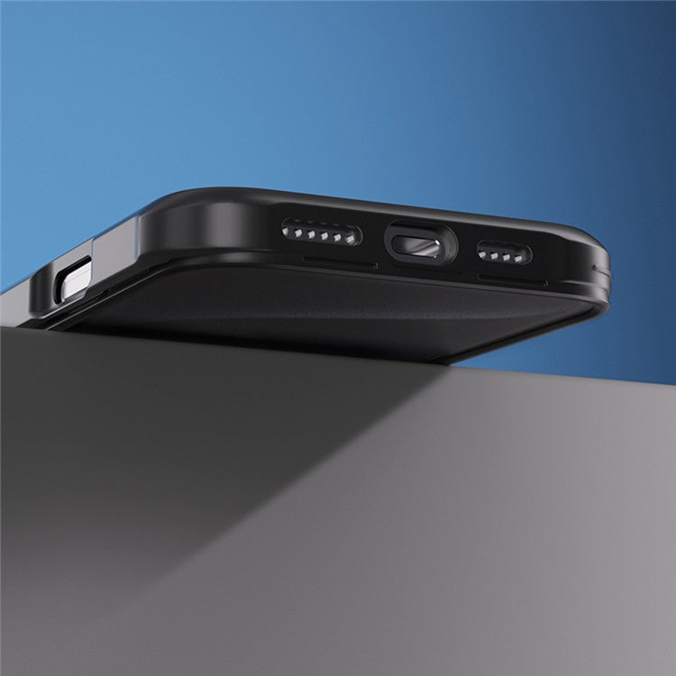 For iPhone 16 Pro Case Double-Sided Tempered Glass Silicone+TPU Frame Hybrid Phone Cover - Red