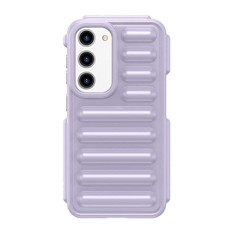 WANLONFENG LK Series for Samsung Galaxy S23+ Case Capsule Back TPU Soft Phone Cover with Screen Film - Purple