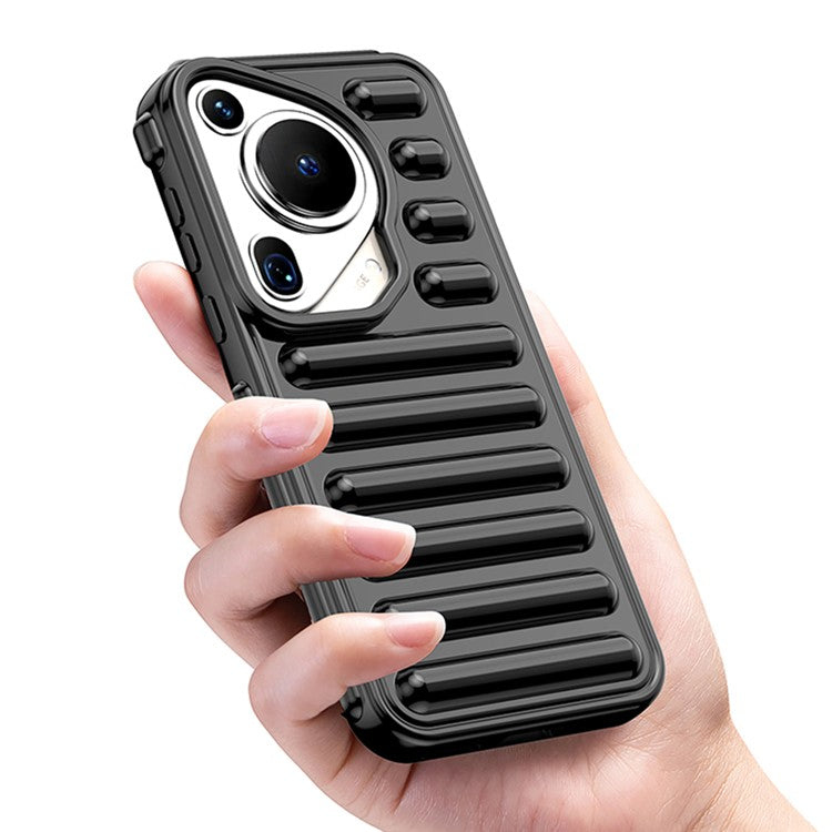 WANLONFENG LK Series for Huawei Pura 70 Ultra Case Capsule Rugged TPU Phone Cover with Screen Film - Transparent