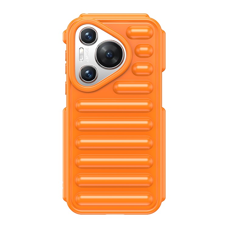 WANLONFENG LK Series for Huawei Pura 70 Case Capsule Anti-Drop TPU Phone Cover with Screen Film - Orange
