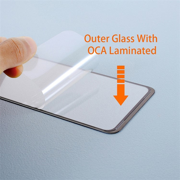 For Huawei Pura 70 Pro HBN-LX9 HBN-AL00 Front Screen Glass Lens + OCA Adhesive Part (Without Logo)