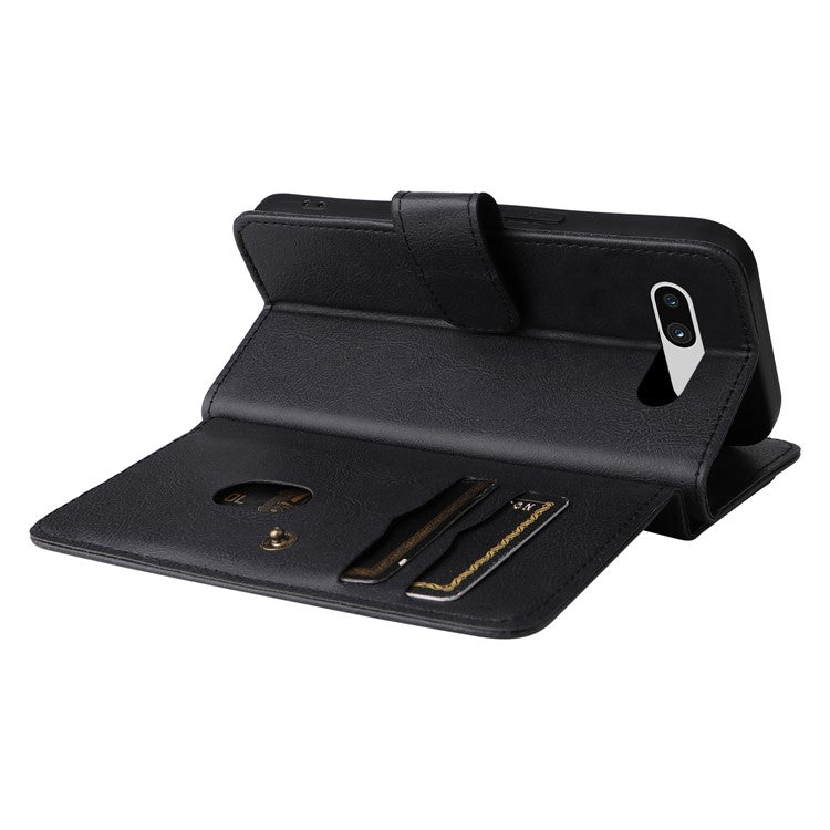 KT Multi-Functional Series-1 For Google Pixel 7a Case 10 Card Holder Leather Phone Cover Stand Function - Black