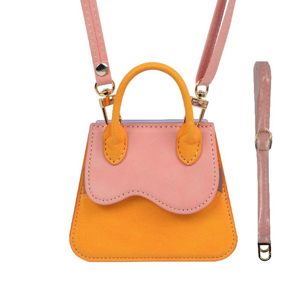 For Samsung Galaxy Z Flip7 FE 5G / Z Flip6 5G Case Card Slot Kickstand Leather+PC Crossbody Phone Handbag - Yellow