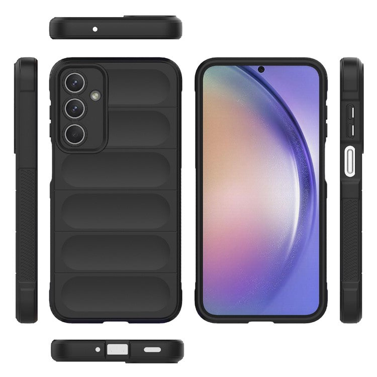 For Samsung Galaxy M35 5G Case Soft TPU Shockproof Mobile Phone Cover - Black