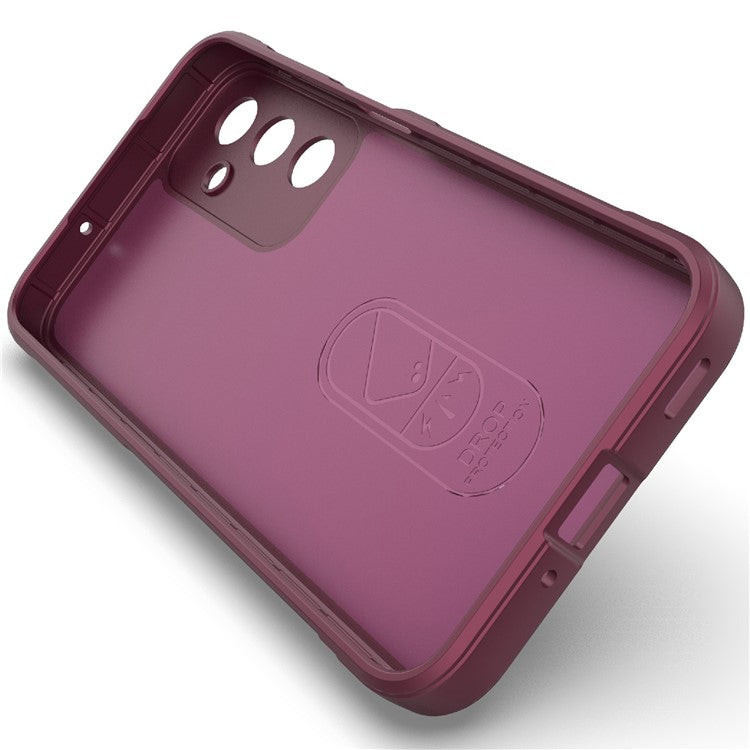 For Samsung Galaxy M35 5G Case Soft TPU Shockproof Mobile Phone Cover - Wine Red