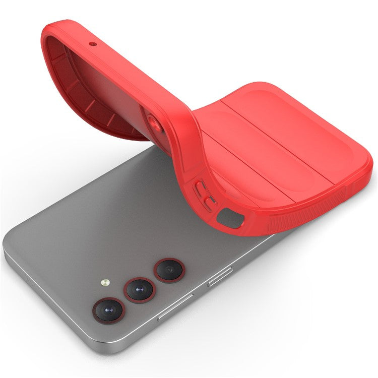 For Samsung Galaxy M35 5G Case Soft TPU Shockproof Mobile Phone Cover - Red
