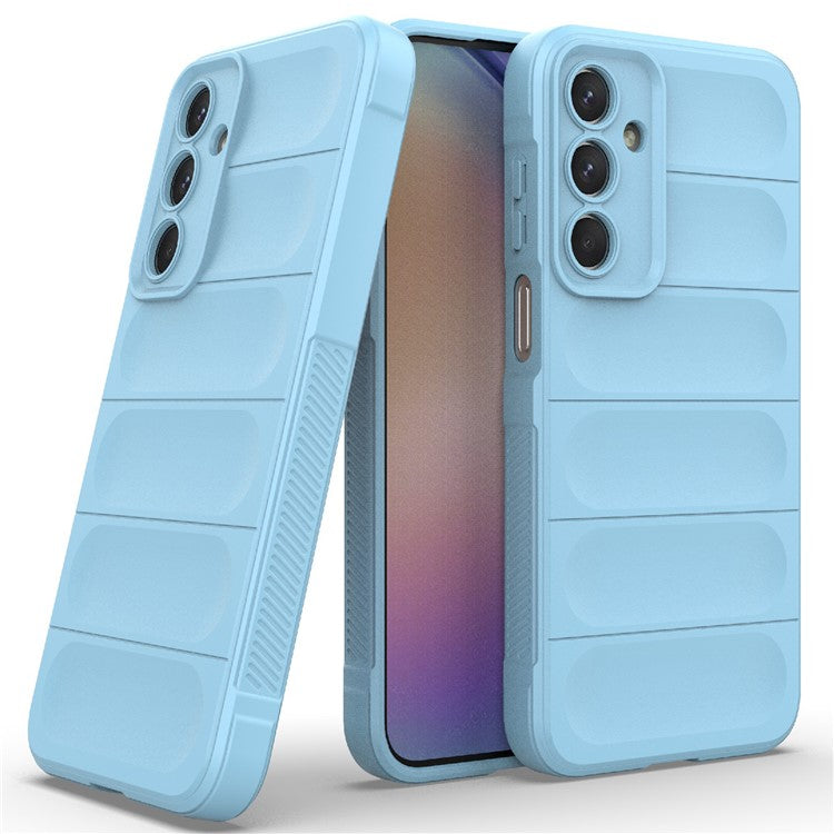 For Samsung Galaxy M35 5G Case Soft TPU Shockproof Mobile Phone Cover - Baby Blue