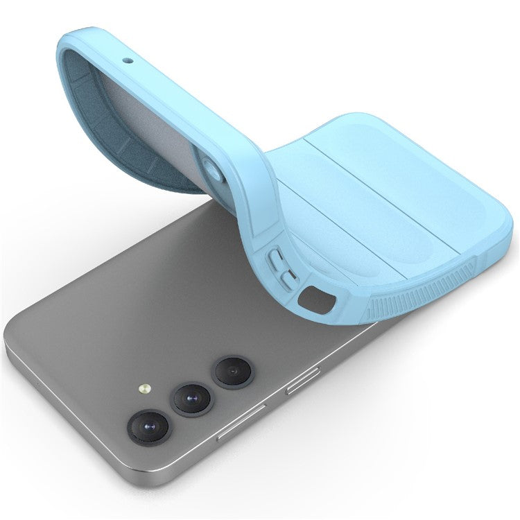 For Samsung Galaxy M35 5G Case Soft TPU Shockproof Mobile Phone Cover - Baby Blue
