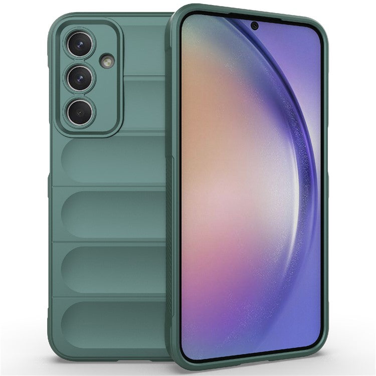 For Samsung Galaxy M35 5G Case Soft TPU Shockproof Mobile Phone Cover - Green