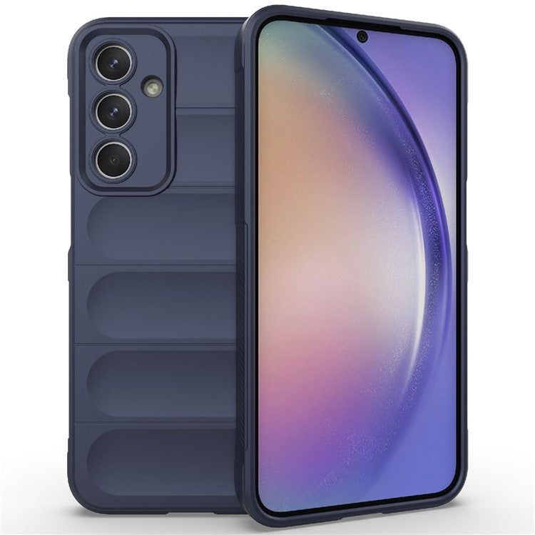 For Samsung Galaxy M35 5G Case Soft TPU Shockproof Mobile Phone Cover - Dark Blue