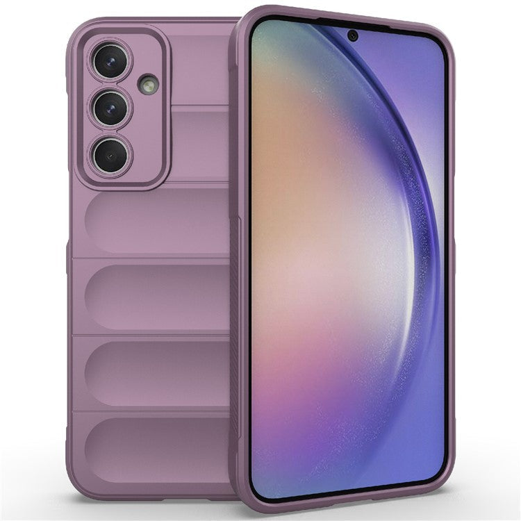 For Samsung Galaxy M35 5G Case Soft TPU Shockproof Mobile Phone Cover - Light Purple