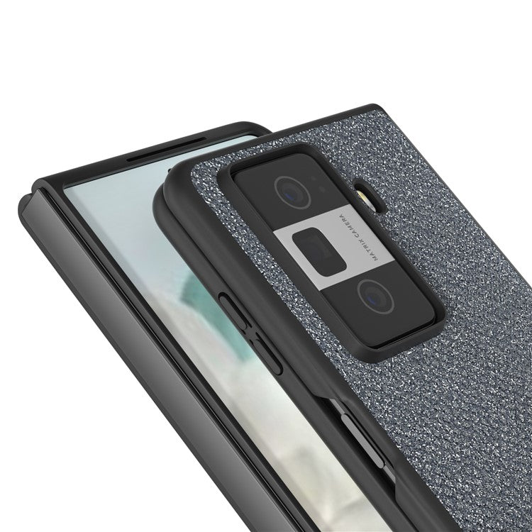 ABEEL For Honor Magic Vs3 5G Case Rhinestone Texture Leather+PC Phone Cover - Silver