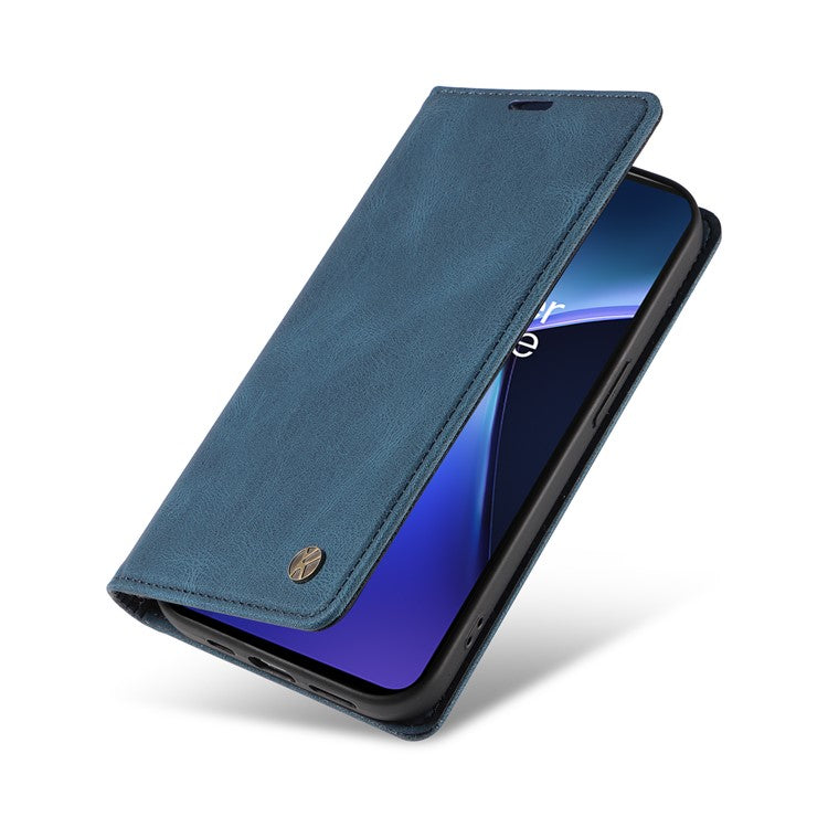 YIKATU YK-004 For OnePlus Nord CE4 Lite 5G / Oppo K12x 5G (China) Case Leather Phone Cover Wallet with Card Holder - Blue