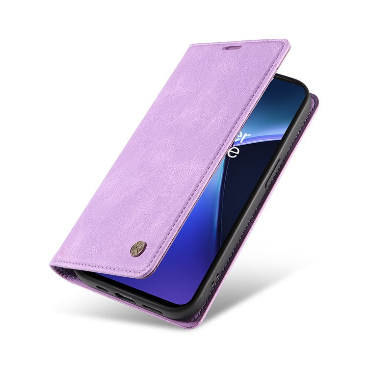YIKATU YK-004 For OnePlus Nord CE4 Lite 5G / Oppo K12x 5G (China) Case Leather Phone Cover Wallet with Card Holder - Purple