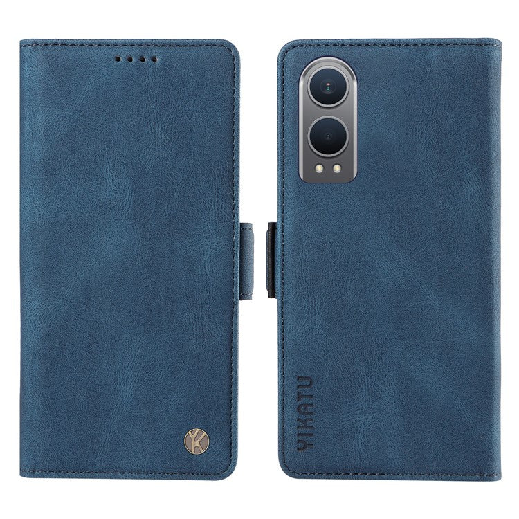 YIKATU YK-005 For OnePlus Nord CE4 Lite 5G / Oppo K12x 5G (China) Case PU Leather Phone Cover Stand Card Slots - Blue