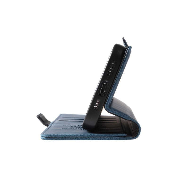 YIKATU YK-005 For OnePlus Nord CE4 Lite 5G / Oppo K12x 5G (China) Case PU Leather Phone Cover Stand Card Slots - Blue