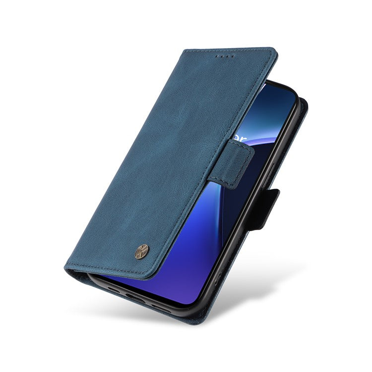 YIKATU YK-005 For OnePlus Nord CE4 Lite 5G / Oppo K12x 5G (China) Case PU Leather Phone Cover Stand Card Slots - Blue