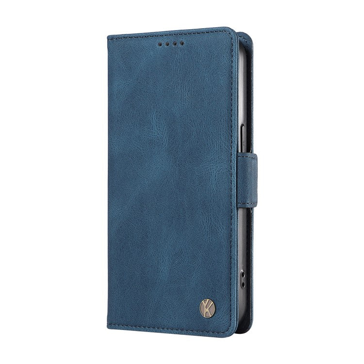 YIKATU YK-005 For OnePlus Nord CE4 Lite 5G / Oppo K12x 5G (China) Case PU Leather Phone Cover Stand Card Slots - Blue