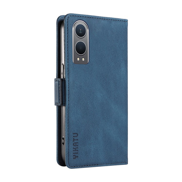 YIKATU YK-005 For OnePlus Nord CE4 Lite 5G / Oppo K12x 5G (China) Case PU Leather Phone Cover Stand Card Slots - Blue