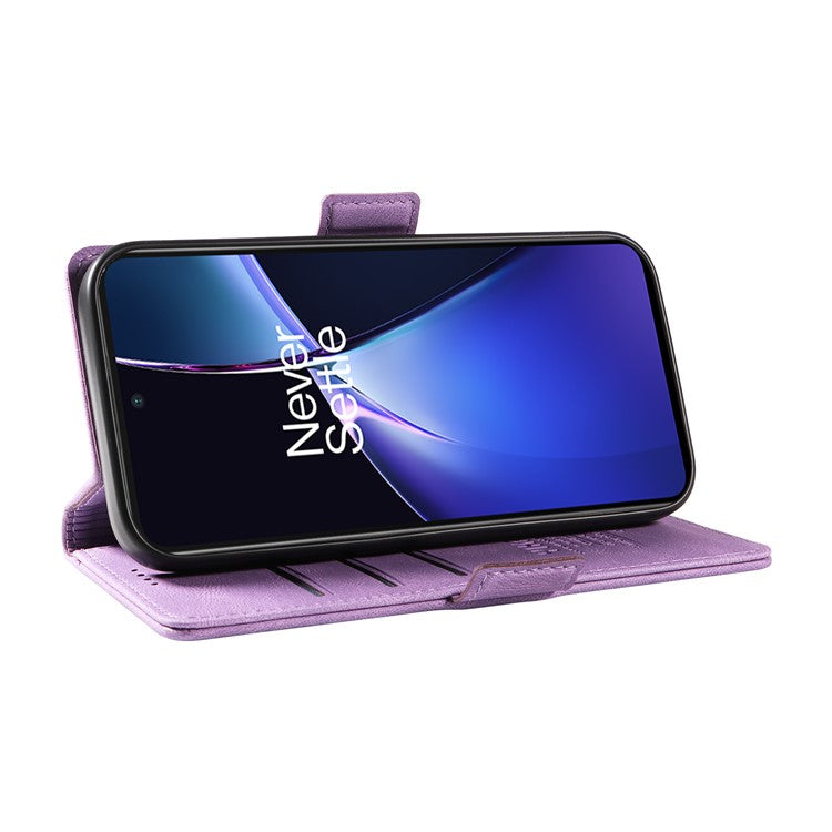 YIKATU YK-005 For OnePlus Nord CE4 Lite 5G / Oppo K12x 5G (China) Case PU Leather Phone Cover Stand Card Slots - Purple