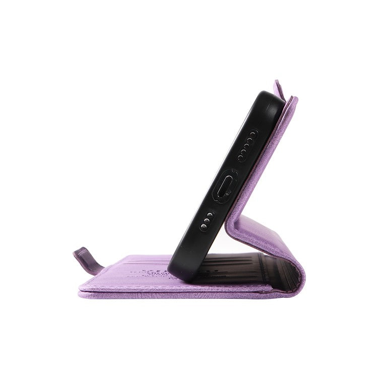 YIKATU YK-005 For OnePlus Nord CE4 Lite 5G / Oppo K12x 5G (China) Case PU Leather Phone Cover Stand Card Slots - Purple