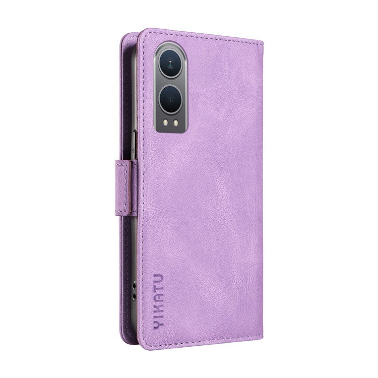 YIKATU YK-005 For OnePlus Nord CE4 Lite 5G / Oppo K12x 5G (China) Case PU Leather Phone Cover Stand Card Slots - Purple