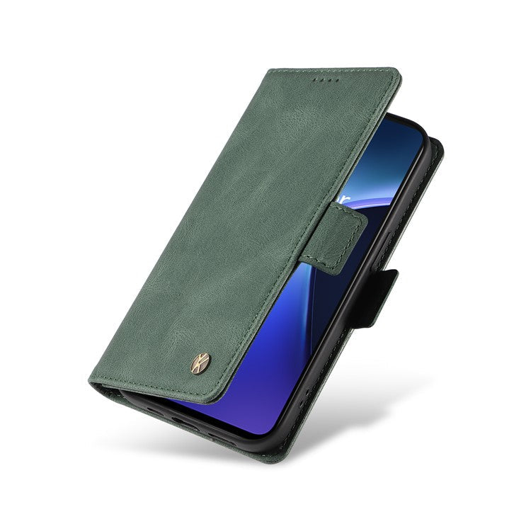 YIKATU YK-005 For OnePlus Nord CE4 Lite 5G / Oppo K12x 5G (China) Case PU Leather Phone Cover Stand Card Slots - Green