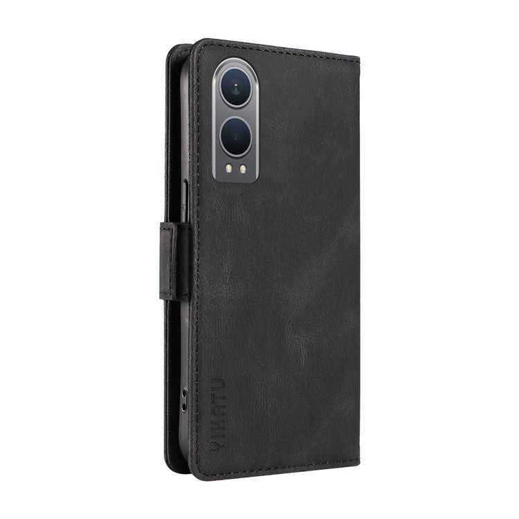 YIKATU YK-005 For OnePlus Nord CE4 Lite 5G / Oppo K12x 5G (China) Case PU Leather Phone Cover Stand Card Slots - Black