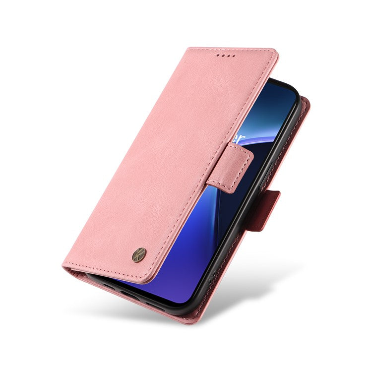 YIKATU YK-005 For OnePlus Nord CE4 Lite 5G / Oppo K12x 5G (China) Case PU Leather Phone Cover Stand Card Slots - Pink