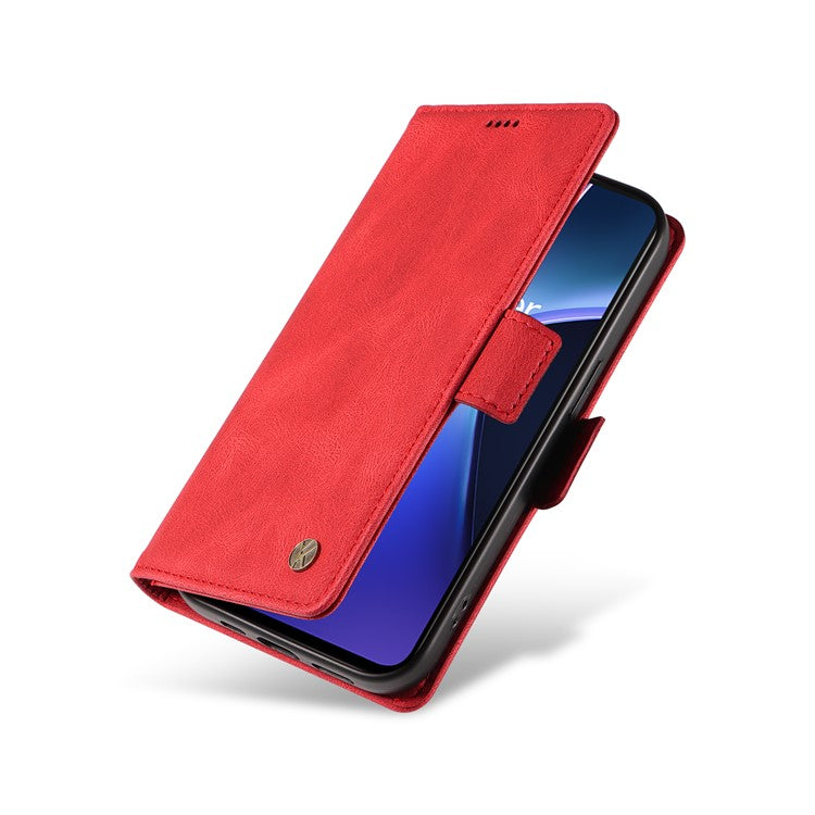 YIKATU YK-005 For OnePlus Nord CE4 Lite 5G / Oppo K12x 5G (China) Case PU Leather Phone Cover Stand Card Slots - Red