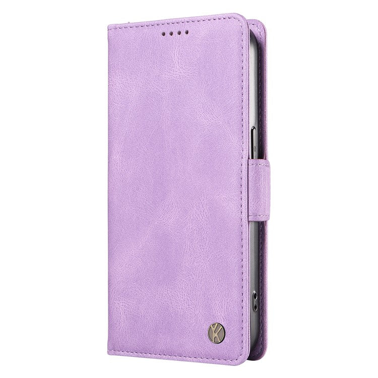 YIKATU YK-005 For Samsung Galaxy M35 5G Case PU Leather Wallet Phone Cover Skin Touch Feeling - Purple