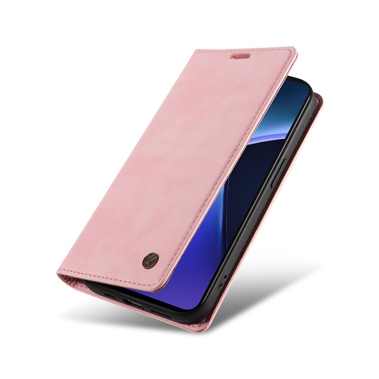 YIKATU YK-006 For OnePlus Nord CE4 Lite 5G / Oppo K12x 5G (China) Case Folio Magnetic Closure Leather Phone Cover - Pink