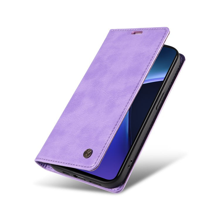 YIKATU YK-006 For OnePlus Nord CE4 Lite 5G / Oppo K12x 5G (China) Case Folio Magnetic Closure Leather Phone Cover - Purple