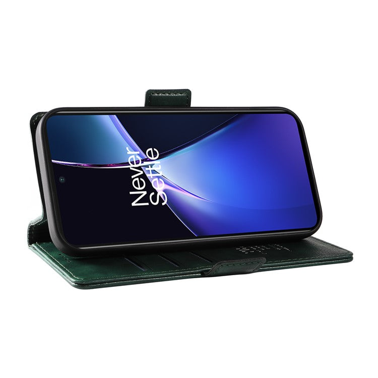 YIKATU YK-007 For OnePlus Nord CE4 Lite 5G / Oppo K12x 5G (China) Wallet Case Litchi Grain Leather Phone Protective Cover - Blue